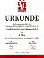 Urkunde 2006 Urkunde 2006