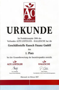 Urkunde 2006